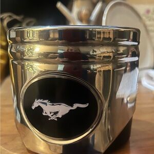 Ford Mustang Piston High Polished Chrome Coozie